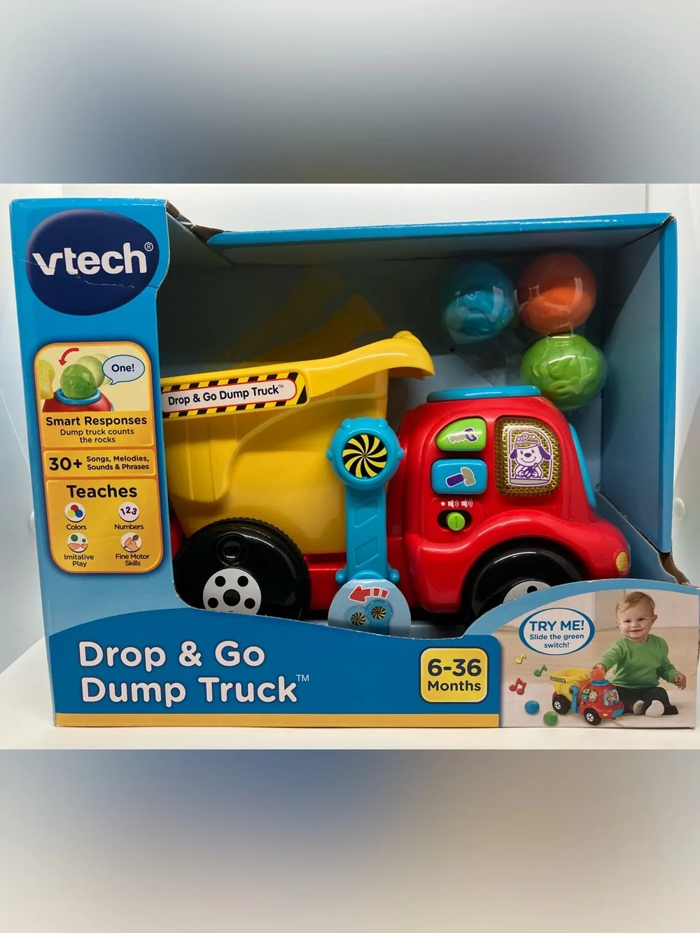 Vtech Drop & Go Dump Truck - Interactive Baby Toddler Toy for 6-36 Months